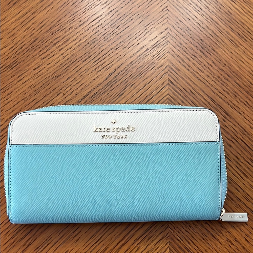 Kate Spade Blue and White Wallet